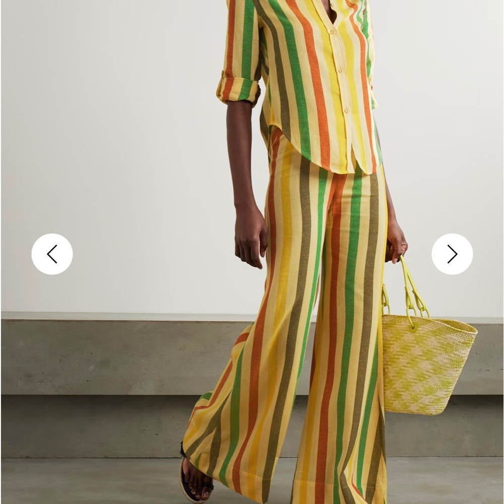 Suzie Kondi Elira Striped Cotton Gauze Panta